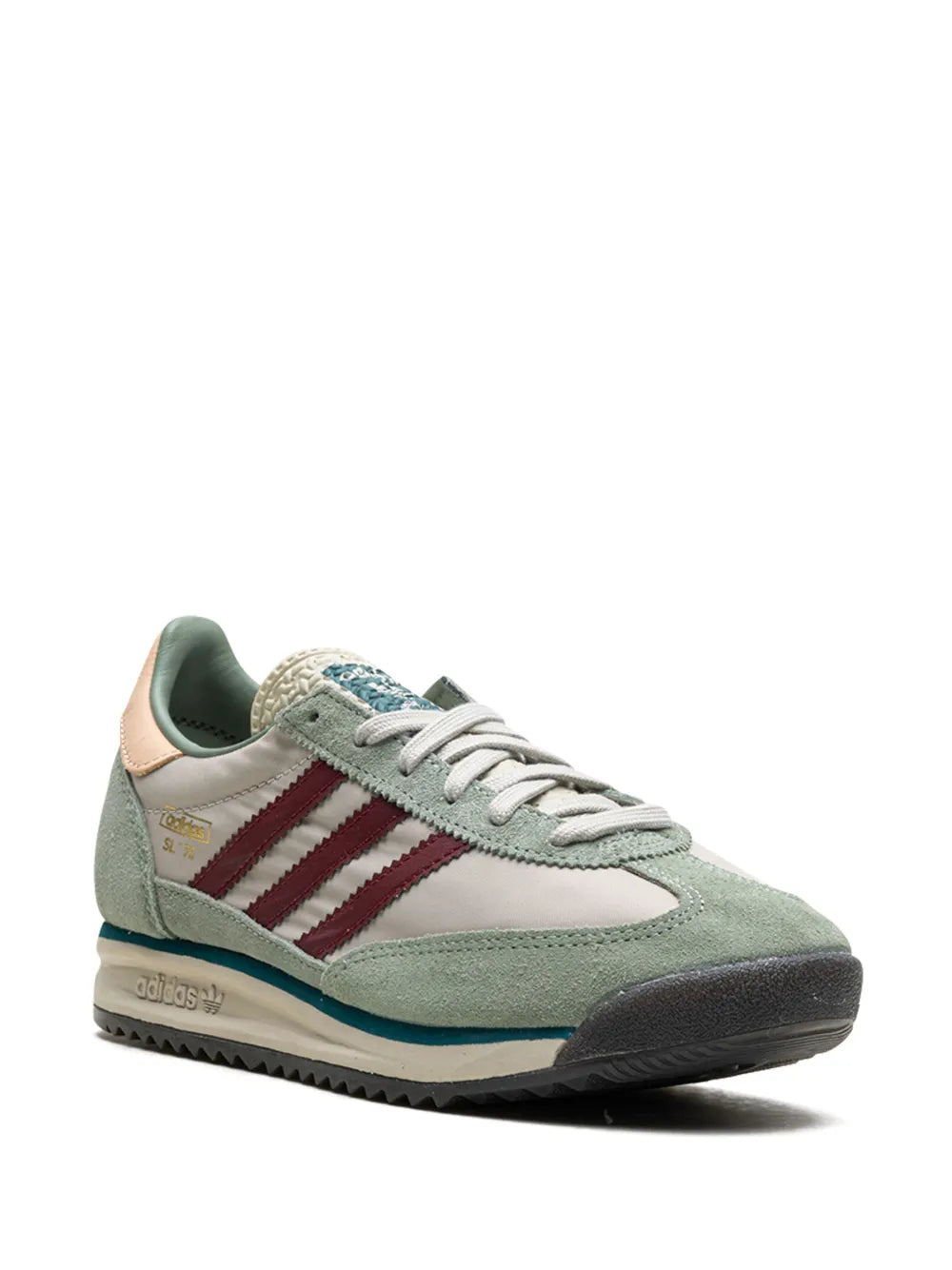 adidas Sl72 Rs Putty Grey Shadow Red Sneakers — Sage Green — Size US M 9 - US W 10.5 — Side View