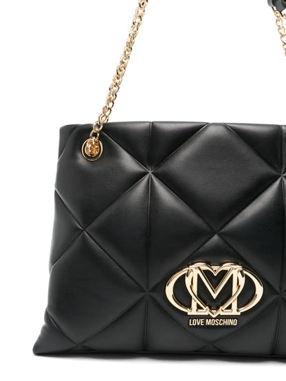 Love Moschino Logo Plaque Shoulder Bag — Same as shown — Size One Size — Top View