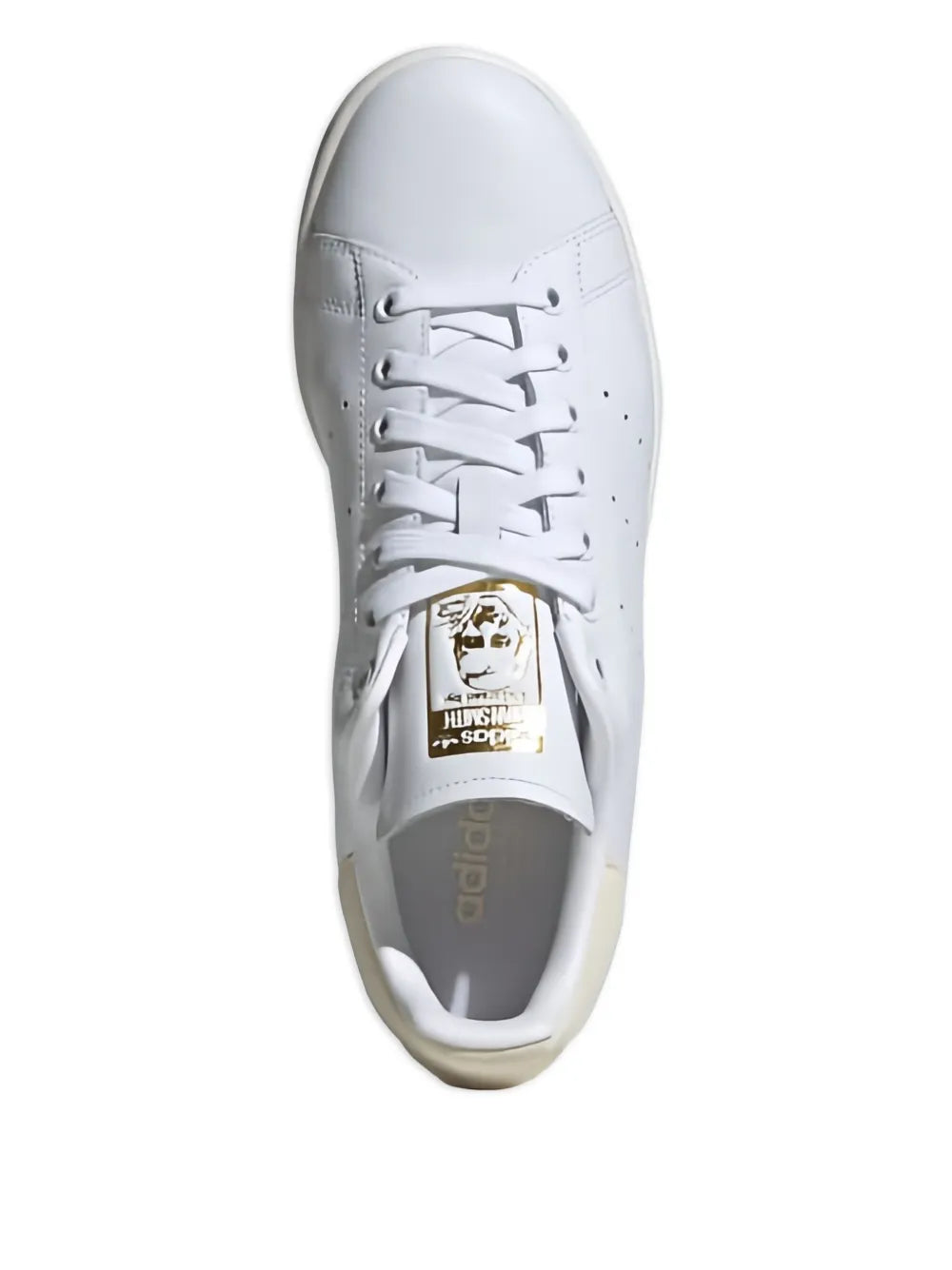 adidas Stan Smith Cloud White/Wonder White Sneakers — White — Size US M 8 - US W 9.5 — Top View