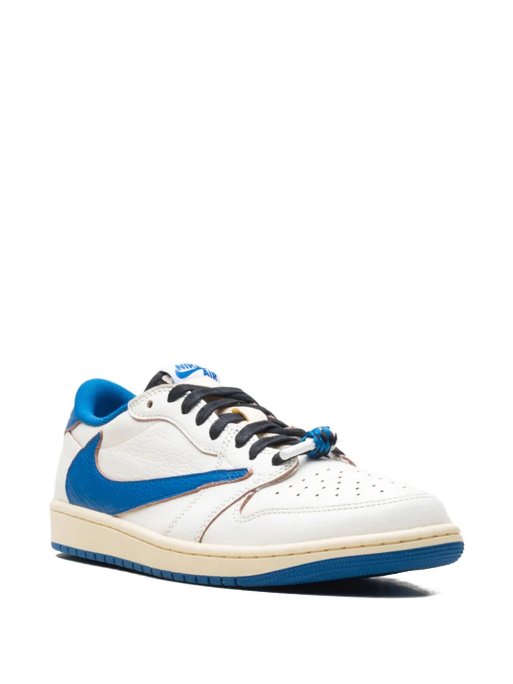 Air Jordan 1 Low Travis Scott Sneakers — Off-White — Size US M 10.5 - US W 12 — Side View