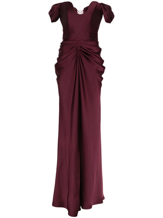 Ana Radu Drape Detail Maxi Dress — Same as shown — Size XS — Front View