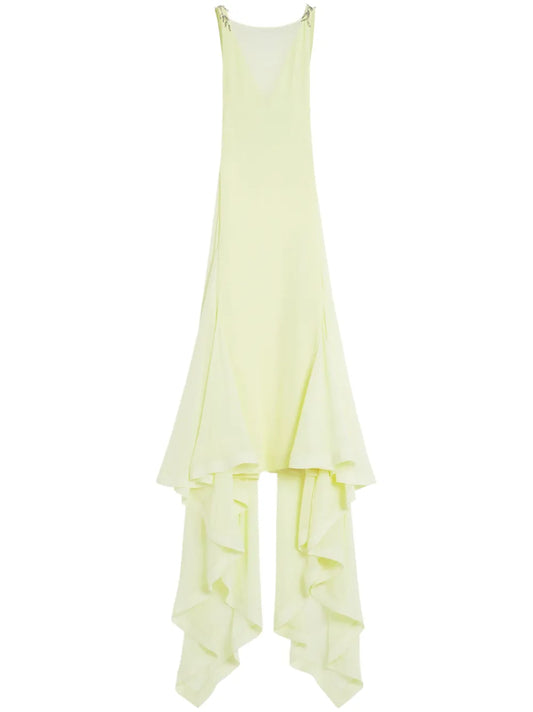 Lanvin Silk Gown — Yellow — Size XS — Front View
