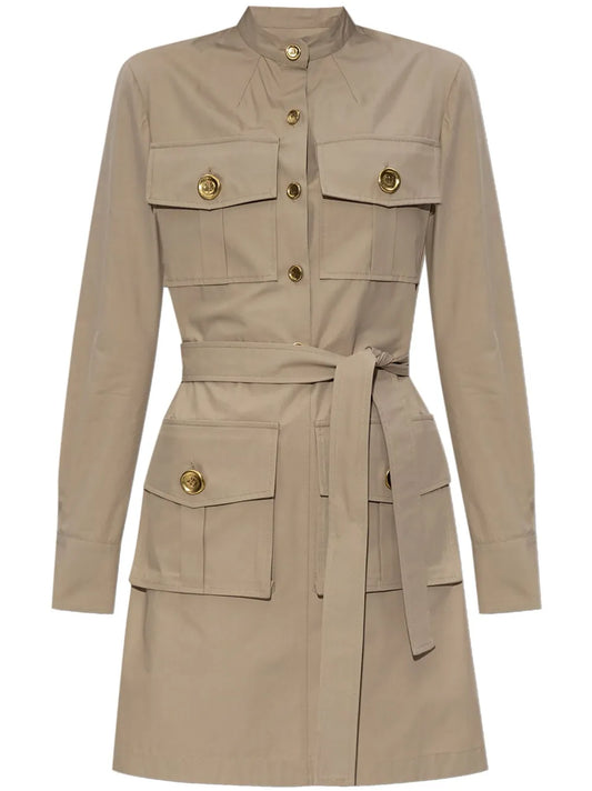 Givenchy Safari Dress — Taupe — Size XS — Front View