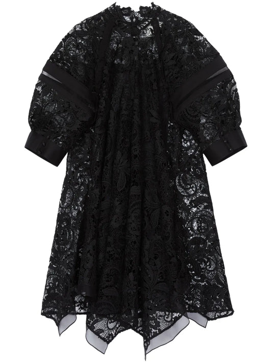 31 Phillip Lim Lace Mini Dress — Black — Size XS — Front View
