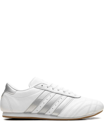 adidas Taekwondo Cloud White/Silver Metallic/Gum Sneakers — White — Size US M 9.5 - US W 11 — Front View
