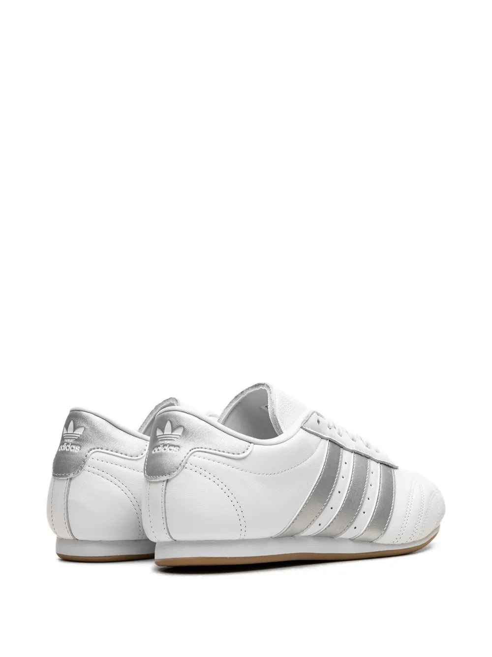 adidas Taekwondo Cloud White/Silver Metallic/Gum Sneakers — White — Size US M 9.5 - US W 11 — Back View