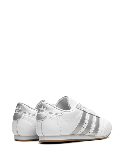 adidas Taekwondo Cloud White/Silver Metallic/Gum Sneakers — White — Size US M 9.5 - US W 11 — Back View