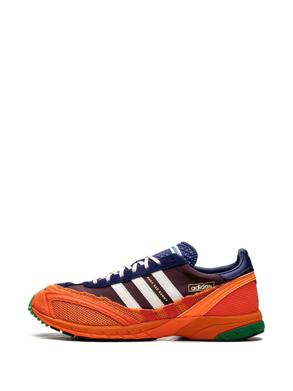 adidas X Bad Bunny Adizero Sl72 Maroon Sneakers — Maroon/White/Red — Size US M 8 - US W 9.5 — Detail View