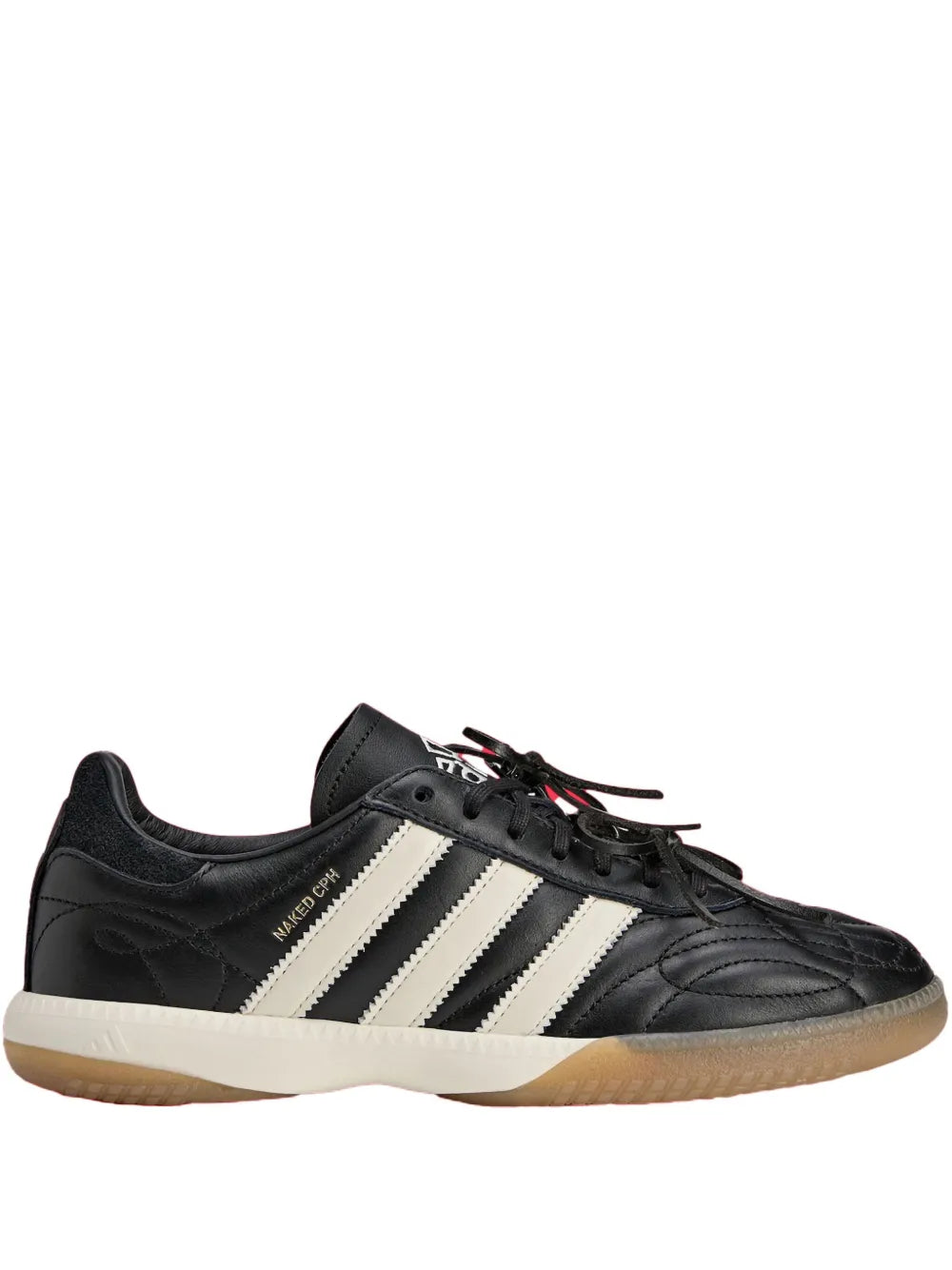 adidas X Naked X Maha Samba Millenium Black Sneakers — Black — Size US M 6 - US W 7.5 — Front View
