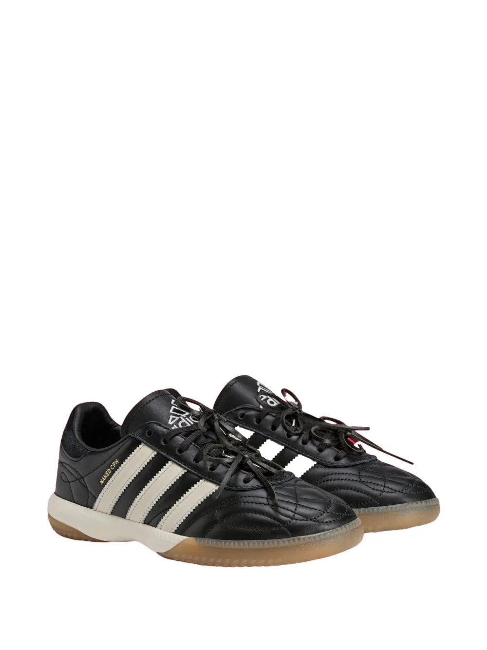 adidas X Naked X Maha Samba Millenium Black Sneakers — Black — Size US M 6 - US W 7.5 — Side View