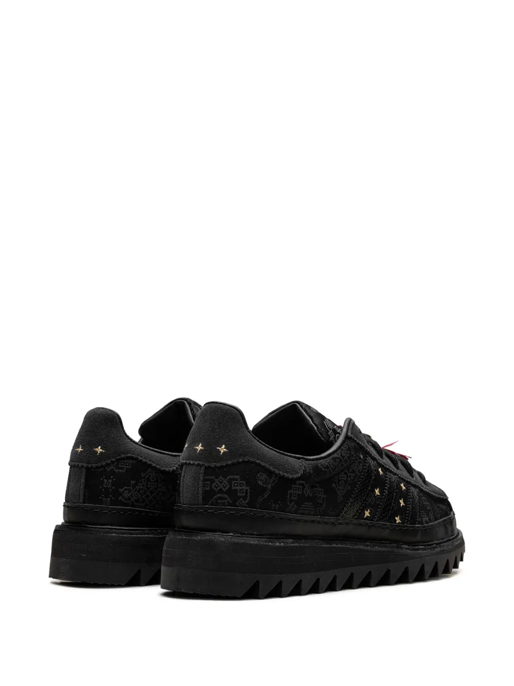 adidas X Clot Superstar Chinese New Year Sneakers — Black — Size US M 10 - US W 11.5 — Back View