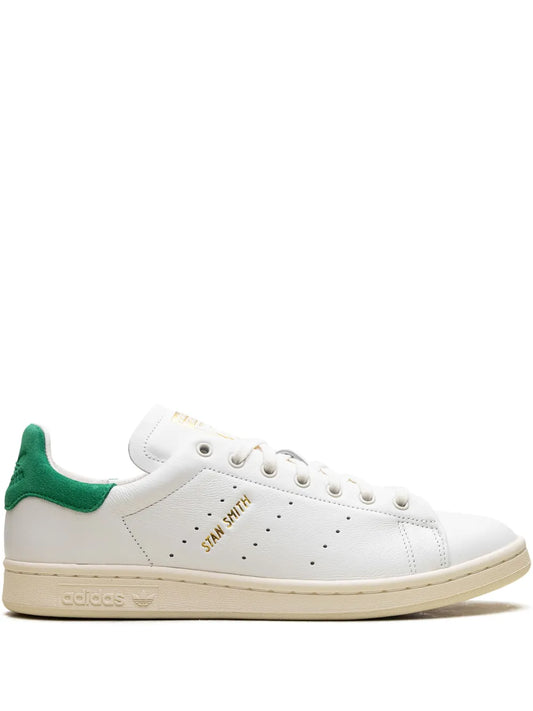 adidas Stan Smith Lux White Green Sneakers — White — Size US M 7 - US W 8.5 — Front View