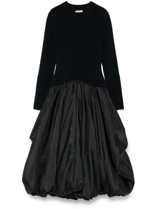 Simkhai Kenlie Midi Dress — Black — Size XL — Front View