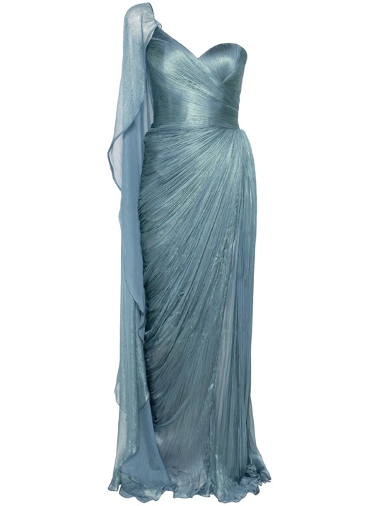 Iris Serban Sellem Gown — Blue — Size XS — Front View