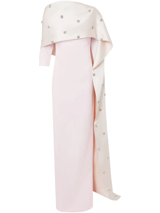 Safiyaa Cape Attached Dress — Pink — Size XS — Front View