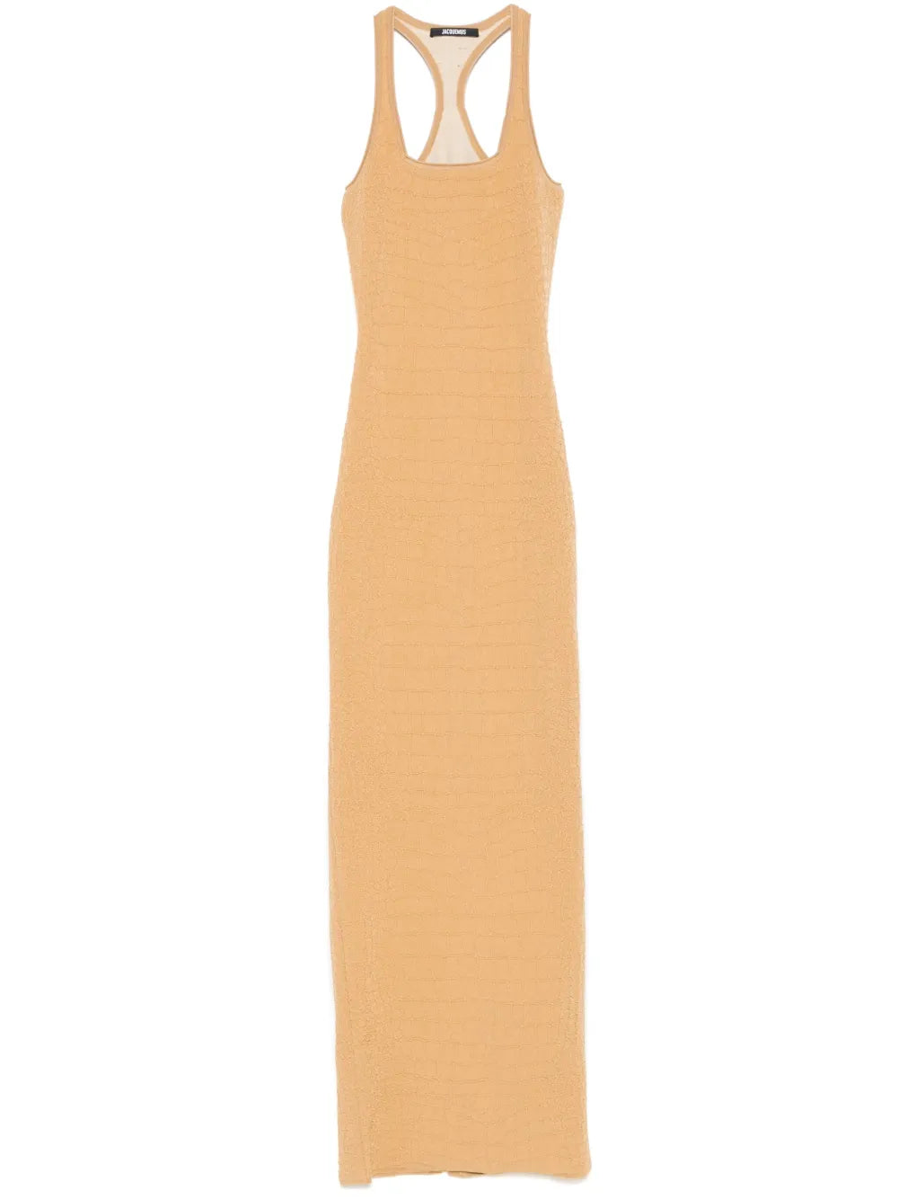 Jacquemus La Scala Maxi Dress — Brown — Size XS — Front View