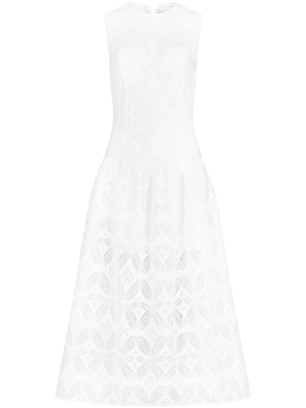 Silvia Tcherassi Paola Midi Dress — White — Size XS — Front View