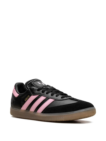 adidas X Lionel Messi Samba Core Black/Gold Metallic/Gum Sneakers — Black — Size US M 6 - US W 7.5 — Side View