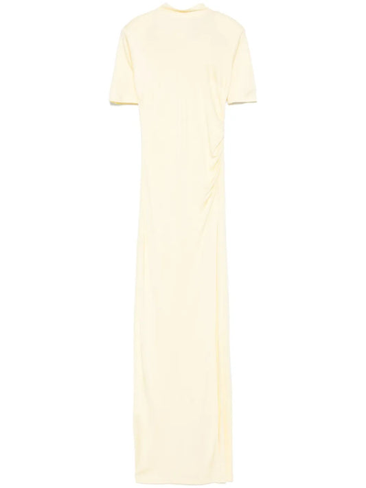 The New Arrivals Ilkyaz Ozel Pernille Maxi Dress — Yellow — Size XS — Front View