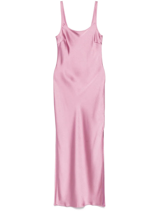 Samsoe Samsoe Sunna Maxi Dress — Pink — Size S — Front View
