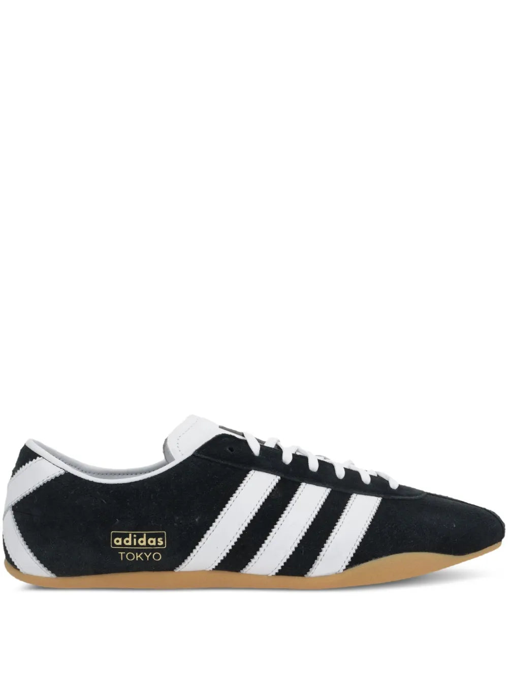 adidas Tokyo Trainers — Black — Size US M 5 - US W 6.5 — Front View