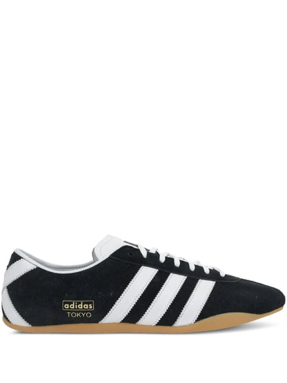 adidas Tokyo Trainers — Black — Size US M 5 - US W 6.5 — Front View