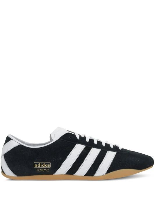 adidas Tokyo Trainers — Black — Size US M 5 - US W 6.5 — Front View