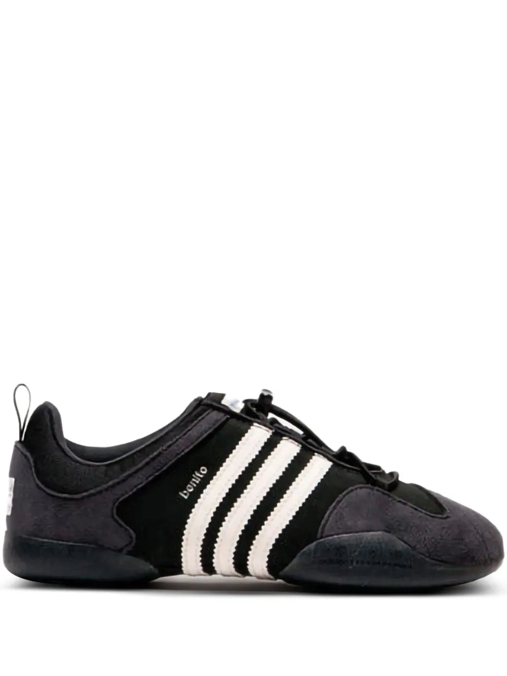 adidas X Bad Bunny Ballerina Black Sneakers — Core Black — Size US M 8 - US W 9.5 — Front View