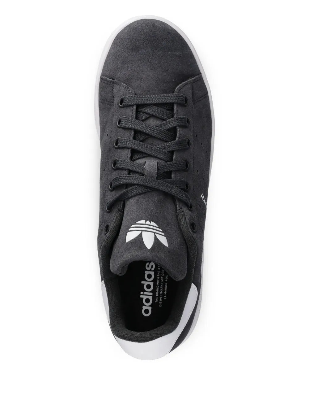 adidas Stan Smith Sneakers — Dark Grey — Size US M 5 - US W 6.5 — Top View