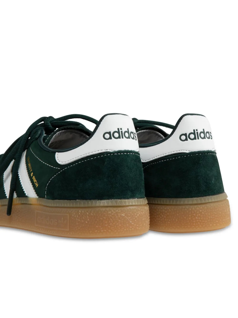 adidas X Sporty & Rich Handball Spezial Suede Sneakers — Dark Green — Size US M 9 - US W 10.5 — Top View