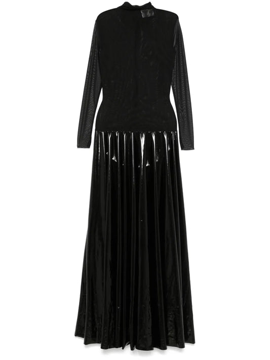 Atu Body Couture Panelled Maxi Dress — Black — Size XS — Front View