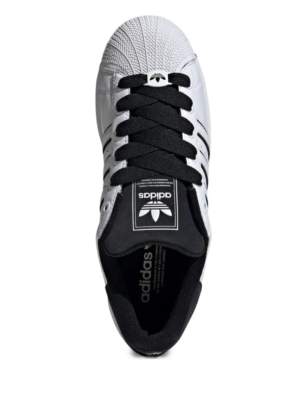 adidas Superstar Ii Cloud White/Cloud White/Core Black Sneakers — White — Size US M 4 - US W 5.5 — Detail View