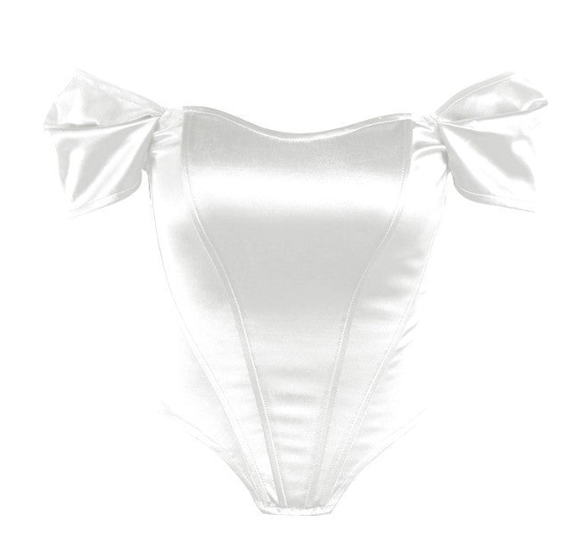 Fishbone Corset Tube Top — Apricot — Size L — Alternate View 8