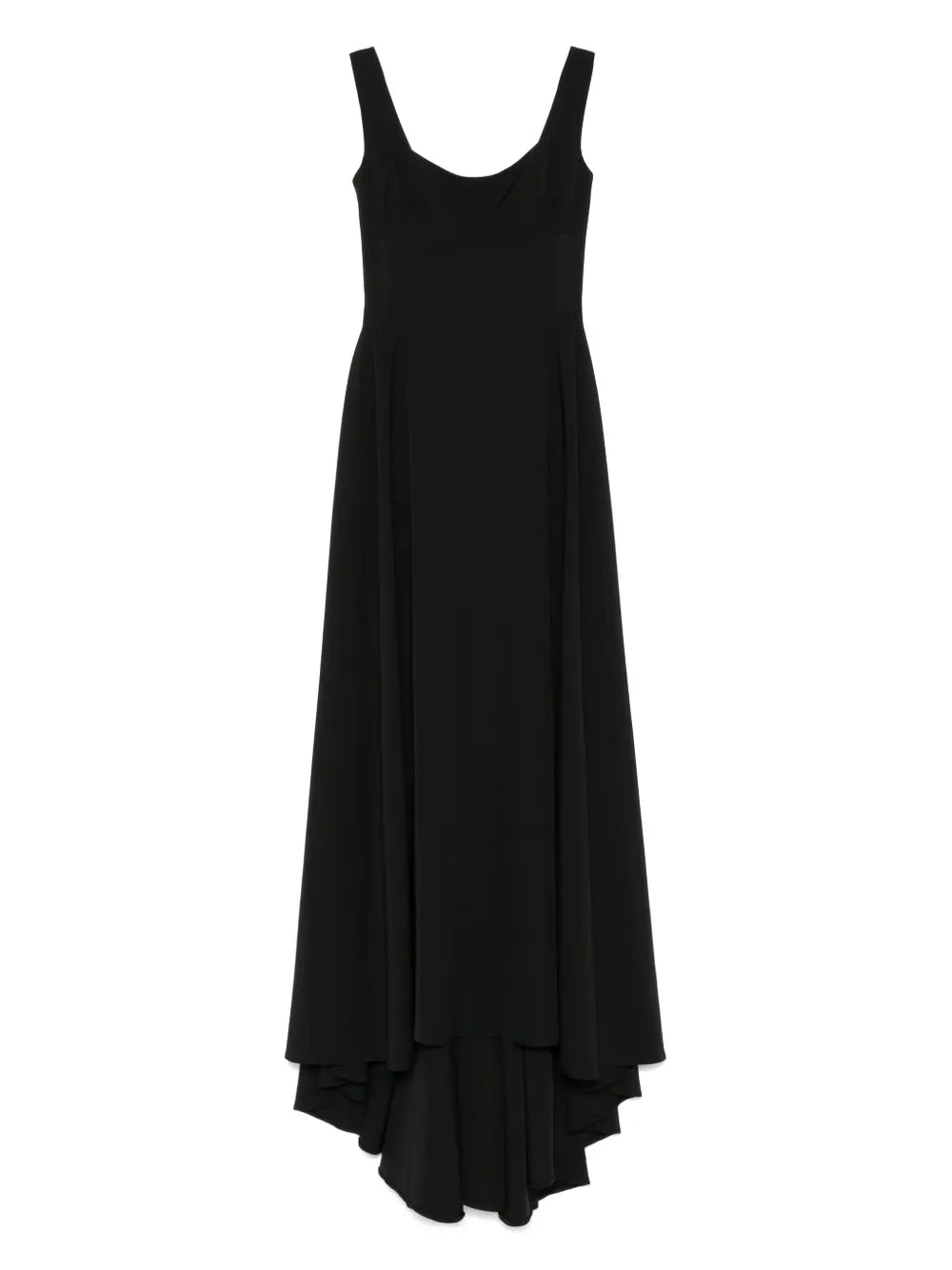 Atu Body Couture Dart Detailed Gown — Black/ Red — Size XS — Front View