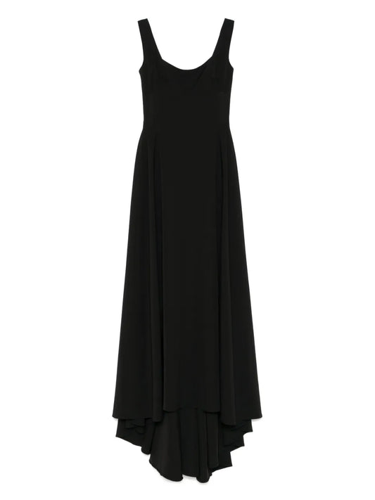 Atu Body Couture Dart Detailed Gown — Black/ Red — Size XS — Front View