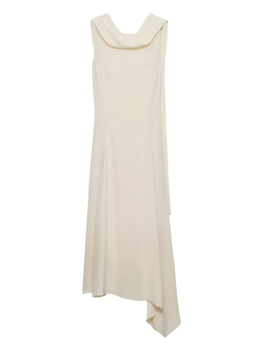 Prada Asymmetric Dress — White — Size XS — Front View