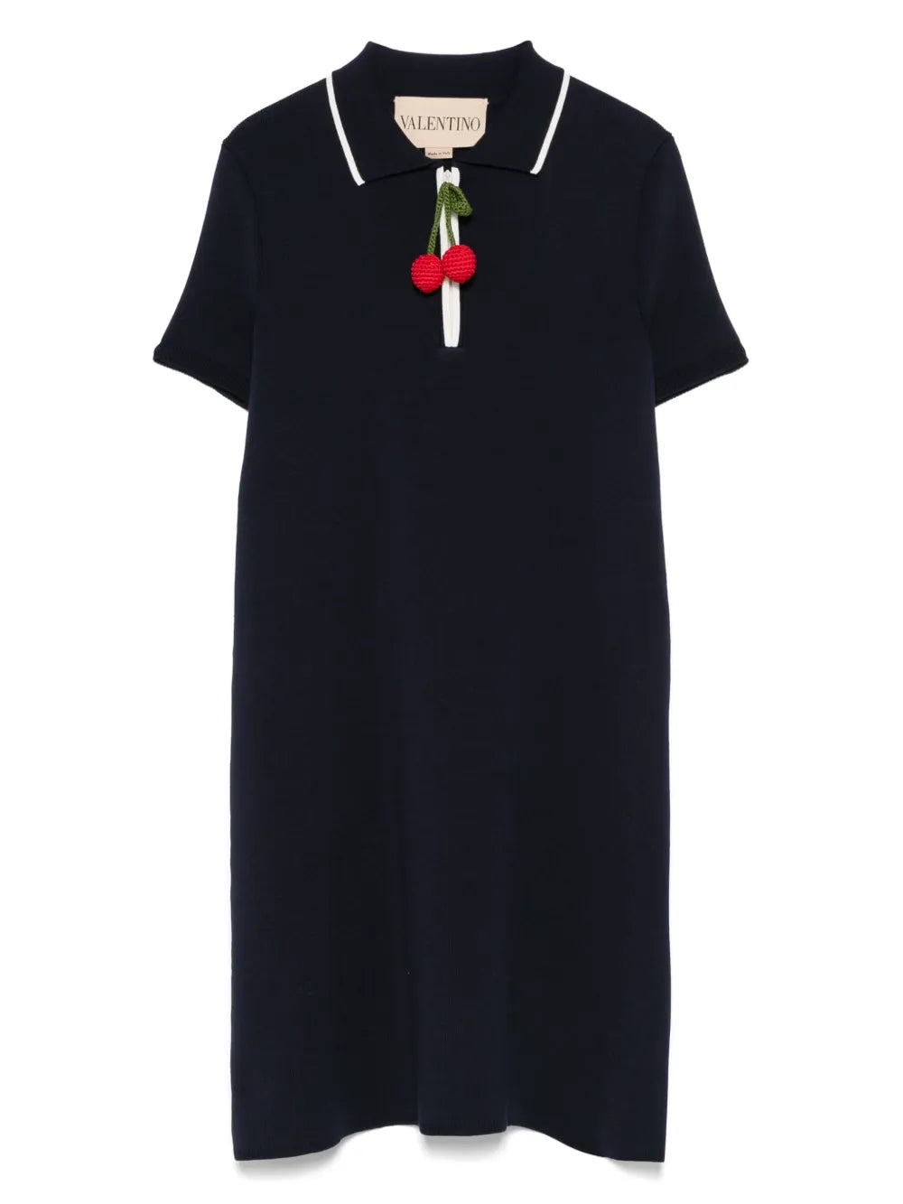 Valentino Garavani Polo Mini Dress — Blue/ Navy — Size XS — Front View