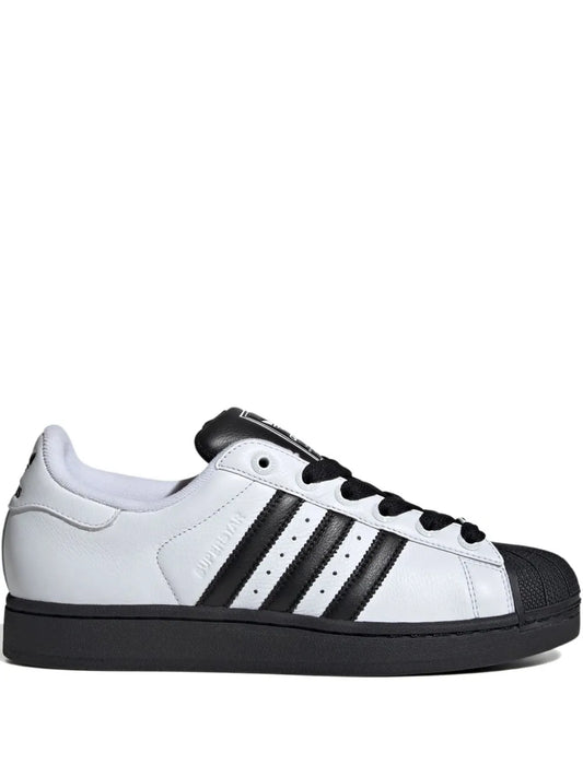 adidas Superstar Ii White/Black Sneakers — White — Size US M 9.5 - US W 11 — Front View