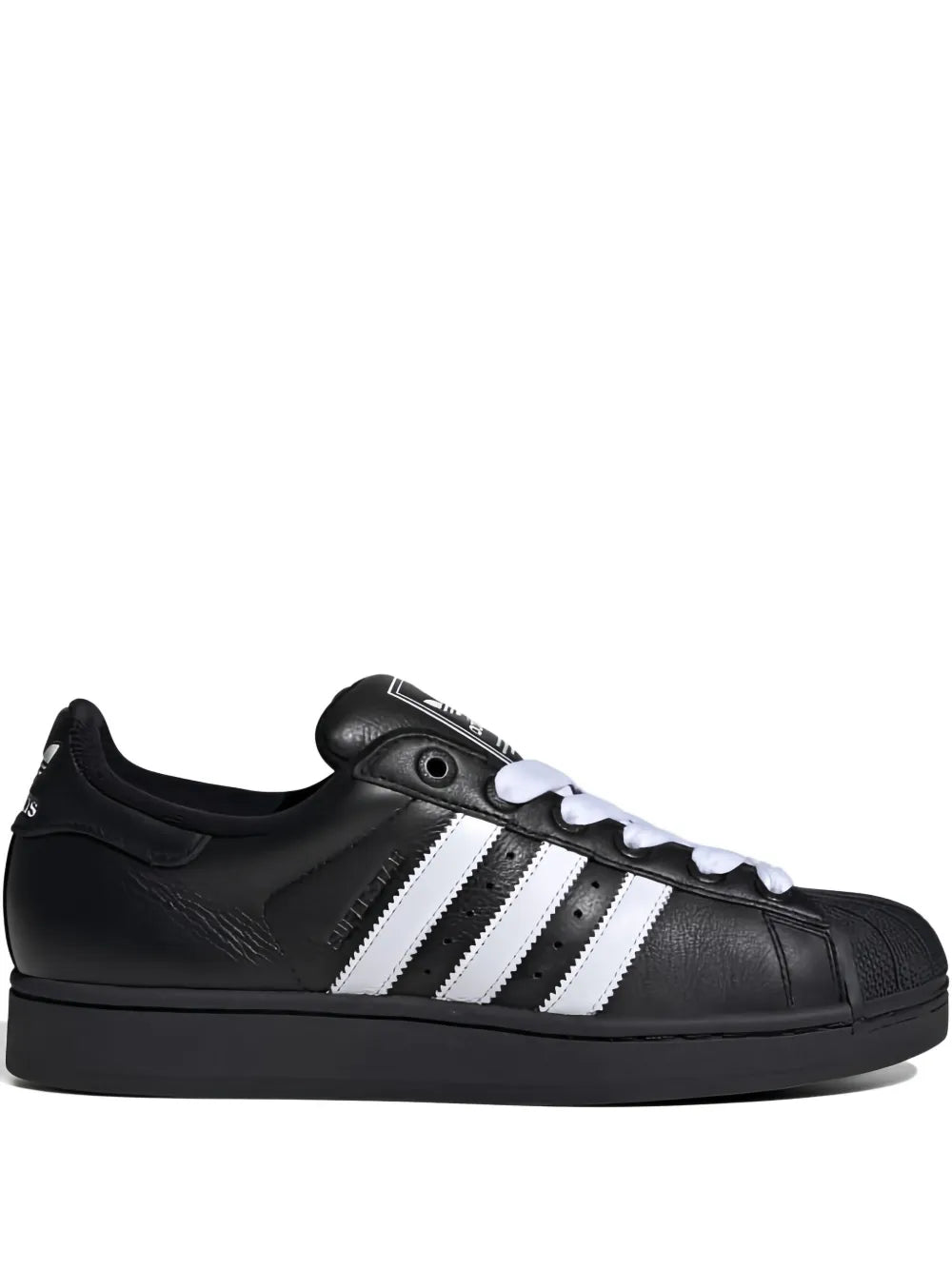 adidas Superstar Ii Core Black/White/Core Black Sneakers — Black — Size US M 4 - US W 5.5 — Front View