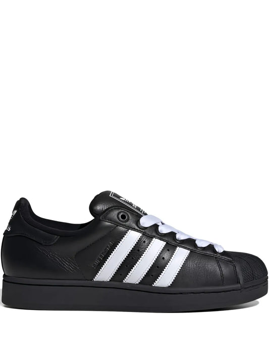 adidas Superstar Ii Core Black/White/Core Black Sneakers — Black — Size US M 4 - US W 5.5 — Front View