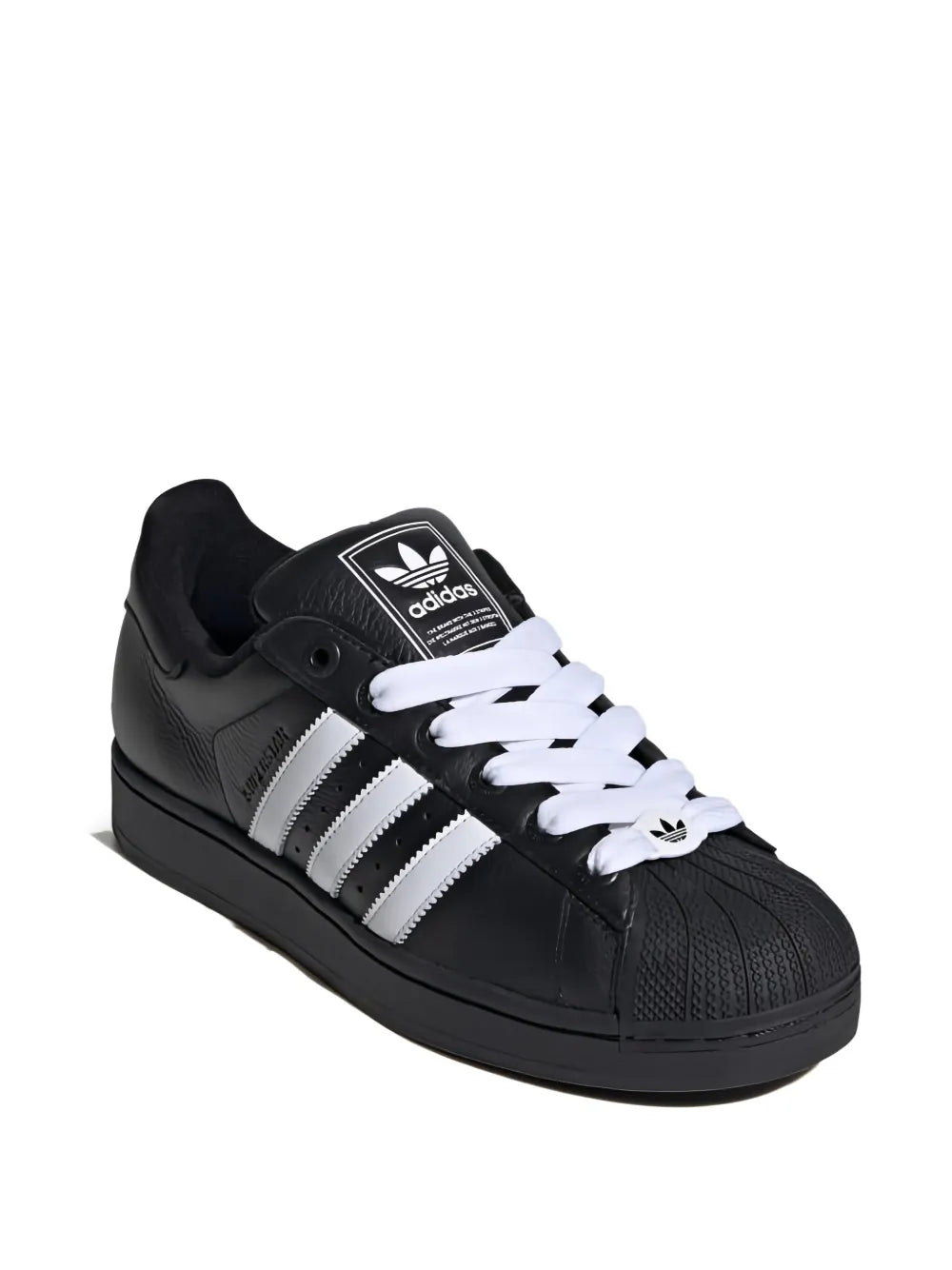 adidas Superstar Ii Core Black/White/Core Black Sneakers — Black — Size US M 4 - US W 5.5 — Side View