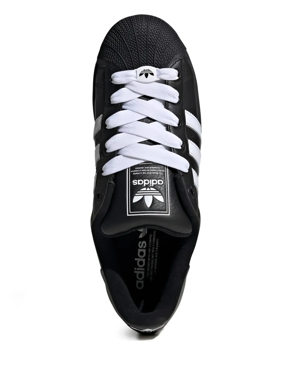 adidas Superstar Ii Core Black/White/Core Black Sneakers — Black — Size US M 4 - US W 5.5 — Detail View