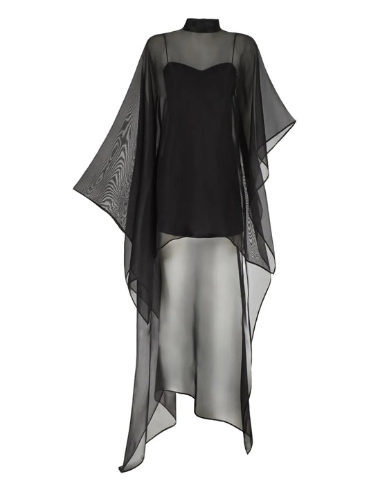Taller Marmo California Fantasma Dress — Black — Size XS — Front View