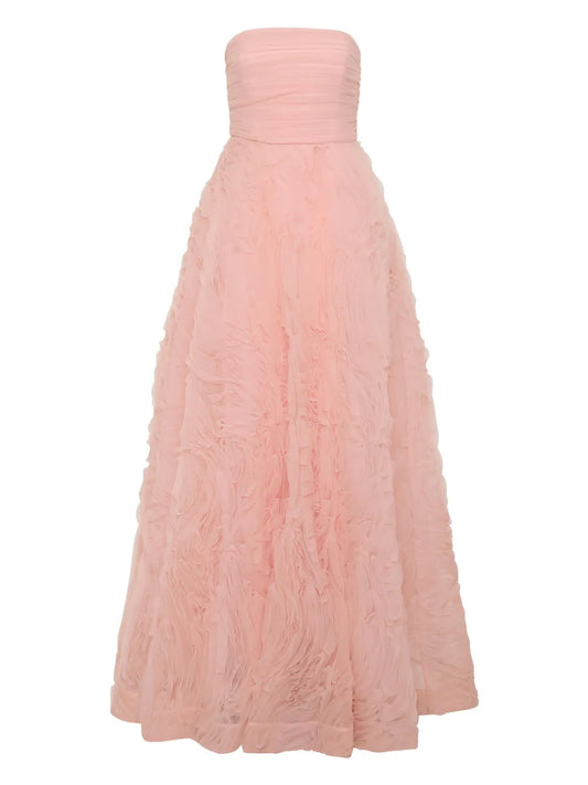 Rebecca Vallance Willow Dress — Red/ Pink — Size S — Front View