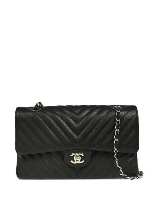Chanel Pre Owned 2017 Medium Classic Double Flap Shoulder Bag — Same as shown — Size One Size — Front View