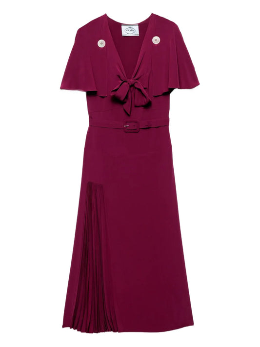 Prada Silk Dress — Red/ Pink — Size XS — Front View