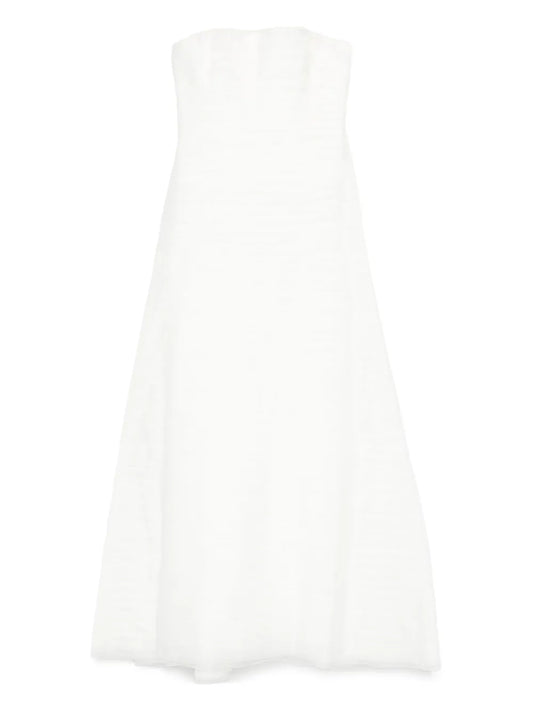 Aje Soundscape Maxi Dress — White — Size XS — Front View