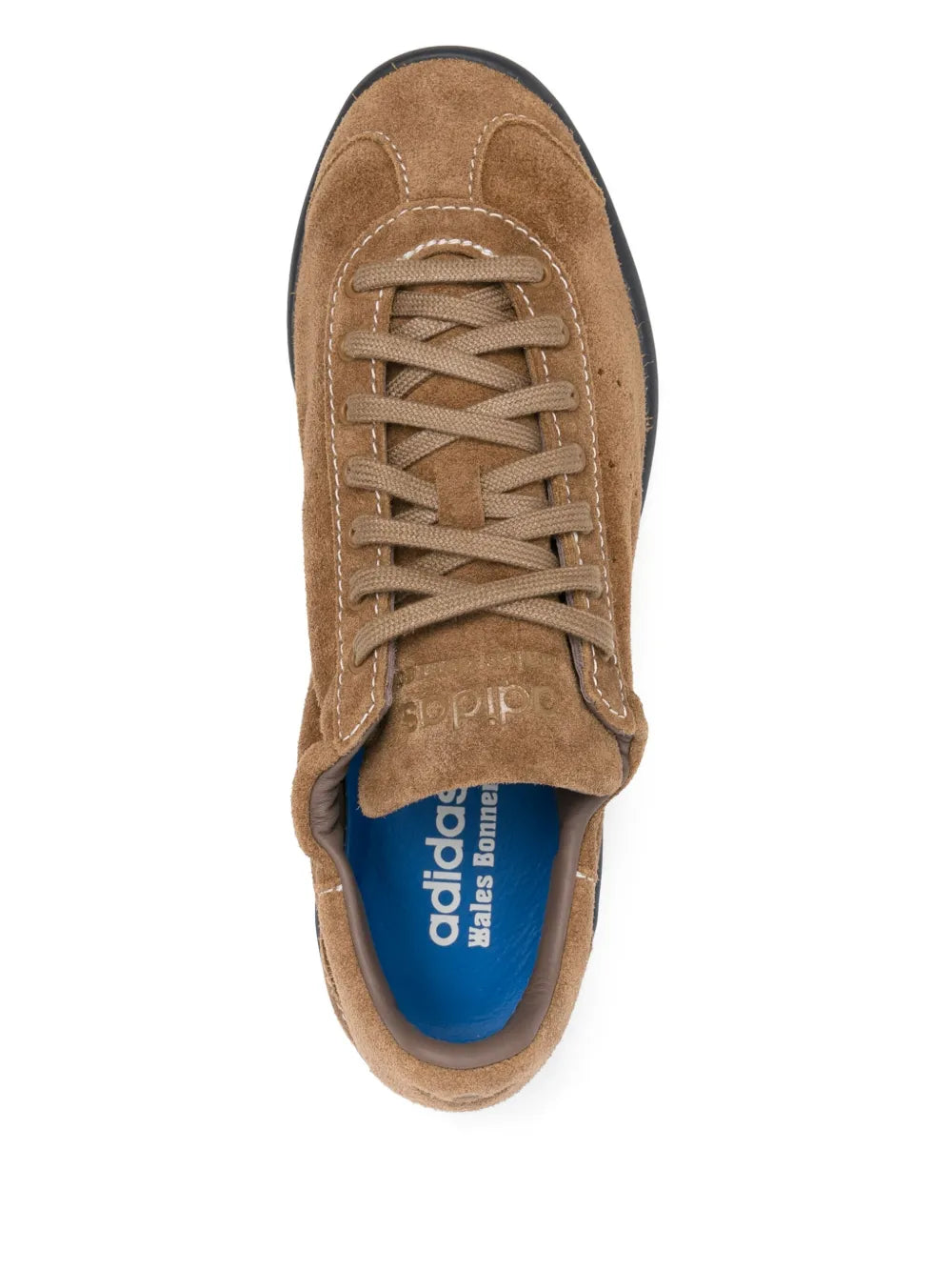 adidas X Wales Bonner Suede Sneakers — Brown — Size US M 8 - US W 9.5 — Top View