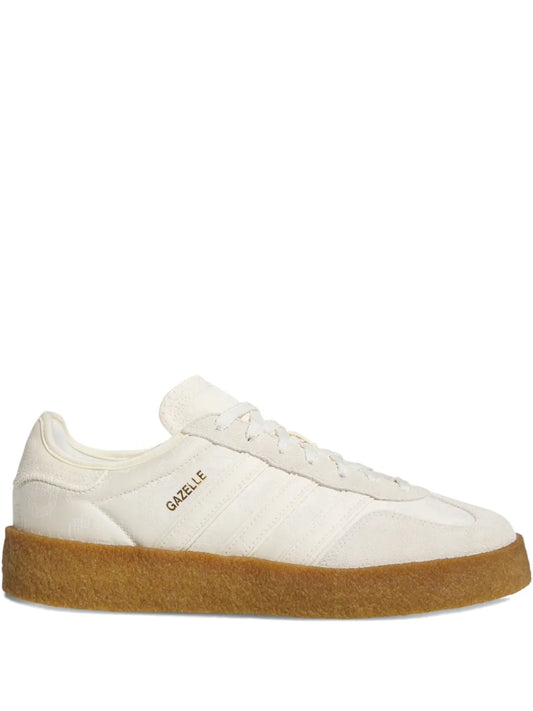 adidas X Edison Chen Gazelle Clot Lace-Up Sneakers — Cream — Size US M 4 - US W 5.5 — Front View