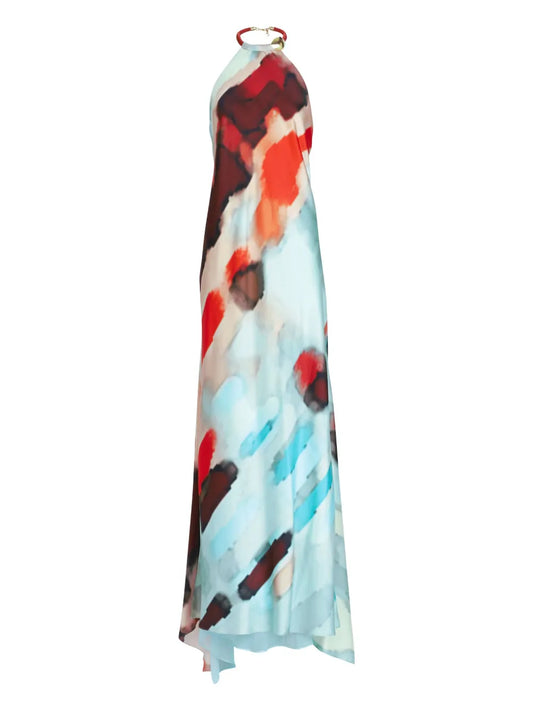 Silvia Tcherassi Zeffa Dress — Blue — Size XS — Front View